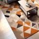 Handcrafted Triangle Geometric Living Room Rug